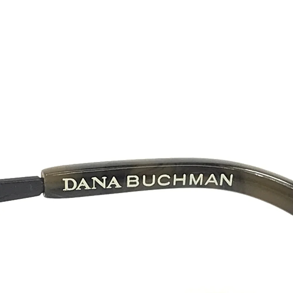 Dana Buchman Eyeglasses Frames YASMIN BK Black Gold Rectangular 50-16-130